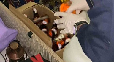 Sahte alkol üretip ticaretini yapan şahıs operasyonla yakalandı