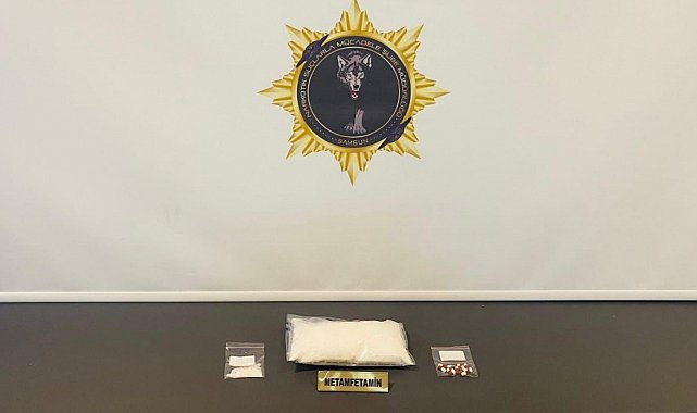 Samsun'da 1 kilo metamfetamin ele geçirildi