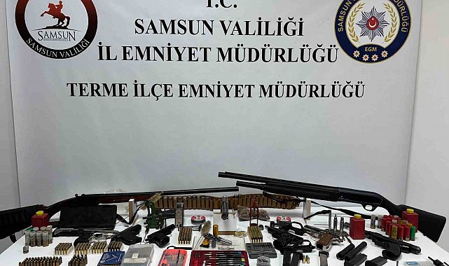Samsun'da silah operasyonu
