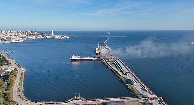 Samsun'daki gemi yangını