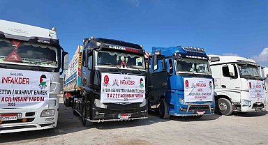 Şanlıurfa'dan Gazze'ye 12 tır yardım