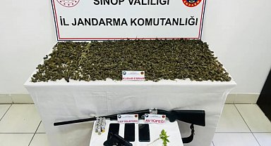 Sinop'ta bin 689 gram kubar esrar maddesi ele geçirildi