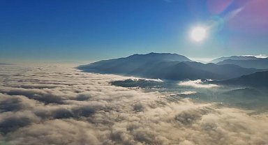 Sis denizi manzarası hayran bıraktı