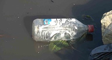 Siyah akan çayda basın açıklaması: "Nilüfer Çayı temiz aksın"