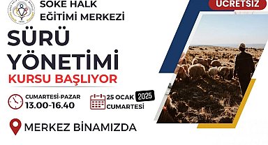 Söke Halk Eğitim Merkezi 'Sürü Yönetimi Kursu' düzenliyor