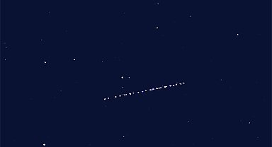 Starlink uyduları Bitlis semalarında görüldü