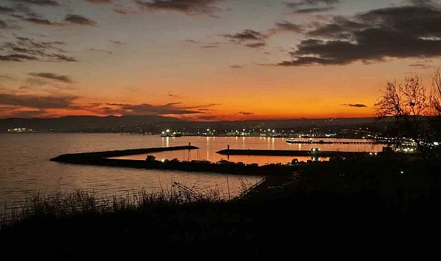 Süleymanpaşa'da gün batımında kartpostallık görüntüler oluştu