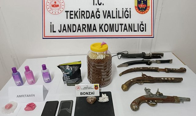 Tekirdağ'da uyuşturucu operasyonu