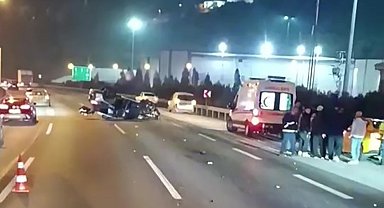 TEM'de takla atan cipten fırlayan sürücü hayatını kaybetti