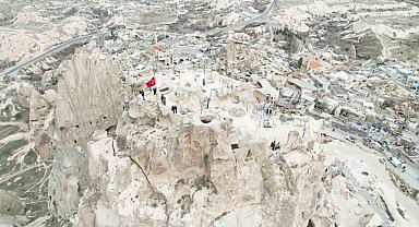 Uçhisar Kalesi'nin ziyaretçi sayısı yarım milyona yaklaştı