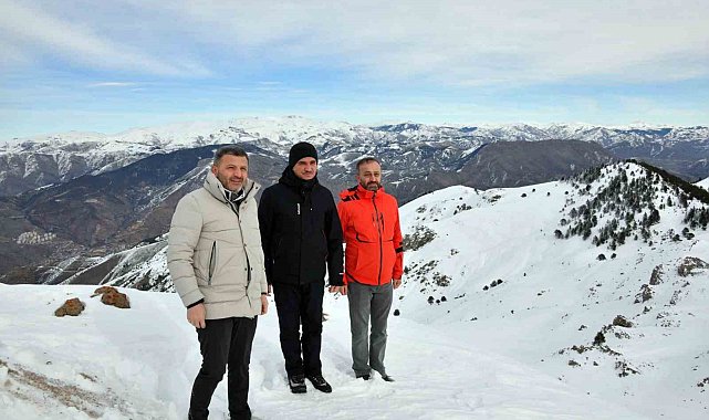 Vali Baruş Süleymaniye Kayak Merkezi'nin yapılacağı alanda incelemelerde bulundu