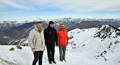 Vali Baruş Süleymaniye Kayak Merkezi'nin yapılacağı alanda incelemelerde bulundu