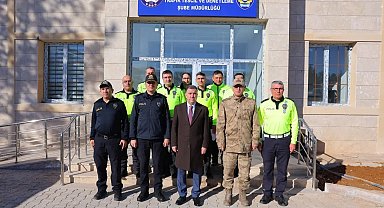Vali Eldivan, Trafik Tescil ve Denetleme Şube Müdürlüğünün yeni binasında incelemelerde bulundu
