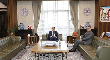 Vali Musa Işın, Rektör Süleyman Kızıltoprak'ı ağırladı