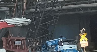 Vinç işçilerin üzerine devrildi; 1 ölü, 1 yaralı