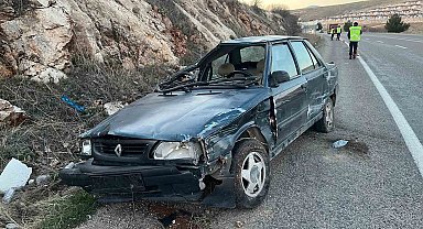 Virajı alamayan otomobil takla attı: 1 yaralı