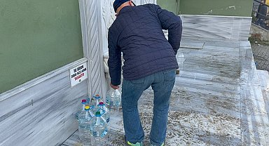 Yalova'da içme suyu köpürdü, vatandaşlar su almak için köylere koştu