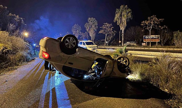 Yayaya çarpan otomobil takla attı: Yaya ağır yaralandı, sürücü firar etti