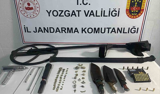 Yerköy'de define ararken yakalandılar