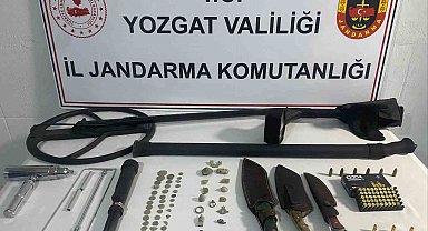 Yerköy'de define ararken yakalandılar
