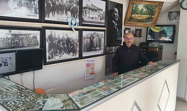 45 yıllık nostalji fotoğrafçısının para koleksiyonu ilgi görüyor