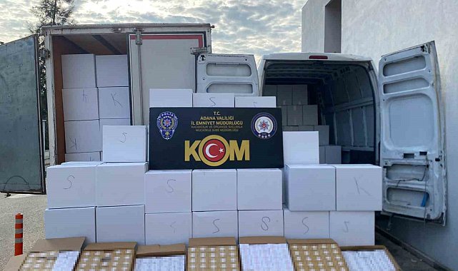 9 milyon kaçak makaron ele geçirildi 2 şüpheli tutuklandı