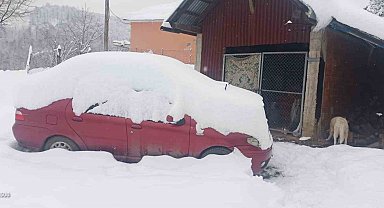 900 rakımlı kar altındaki köyde yaşama mücadelesi
