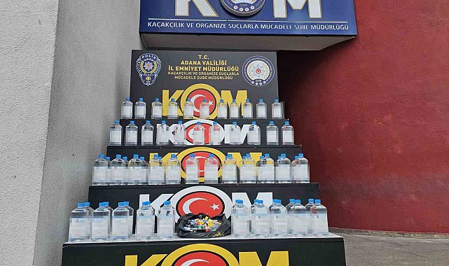Adana'da kaçak içki operasyonu
