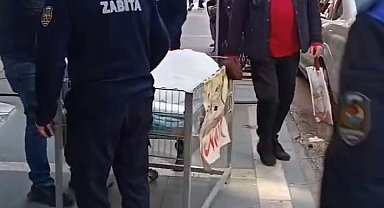 Adana'da zabıta ekiplerinden kaldırım işgali denetimi