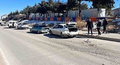Adıyaman'da zincirleme trafik kazasında 1 kişi yaralandı
