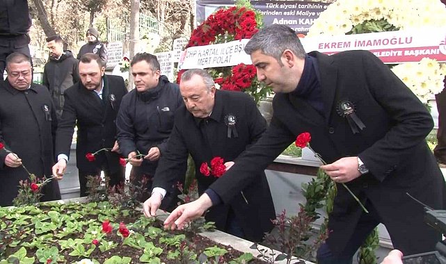 Adnan Kahveci, ölümünün 32. yıl dönümünde Kartal'da anıldı