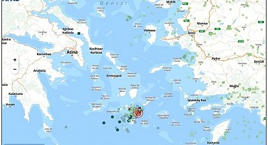 AFAD: "Ege Denizi'nde, 28 Ocak tarihinden itibaren yoğunlaşmaya başlayan depremlerin sayısı an itibarıyla 400'ün üzerine çıkmıştır"