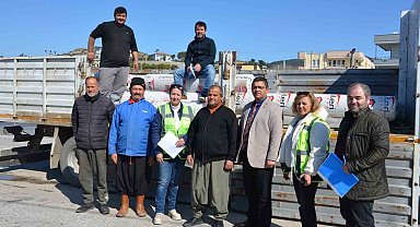 Afette zarar gören üreticiye sera naylonu desteği