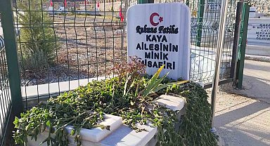 Aile mezarlığının minik misafiri