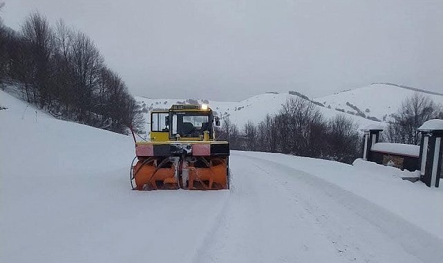 Amasya'da 94 köy yolu kardan ulaşıma kapandı