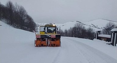 Amasya'da 94 köy yolu kardan ulaşıma kapandı