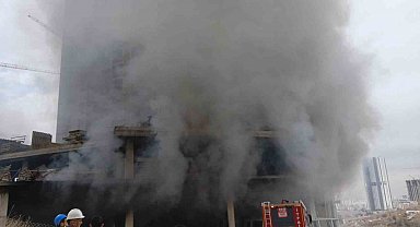 Ankara'da inşaat alanında çıkan yangın kontrol altına alındı