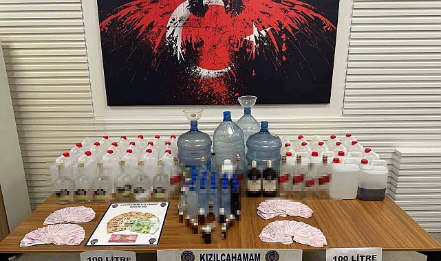 Ankara'da kaçak alkol operasyonu: 2 gözaltı