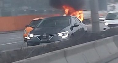 Ankara'da kamyon yangını