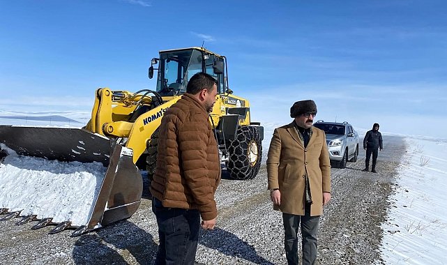 Arpaçay Kaymakamı Akköz, karla mücadele ekiplerine ziyaret
