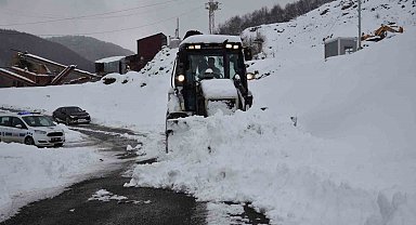 Atakum'da kar mesaisi