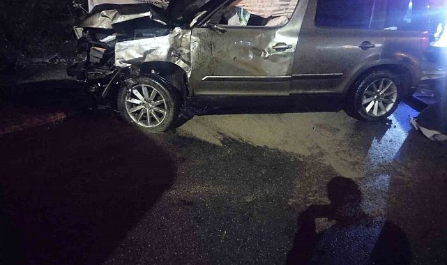 Ataşehir'de kontrolden çıkan otomobil direğe çarptı: 1 ağır yaralı