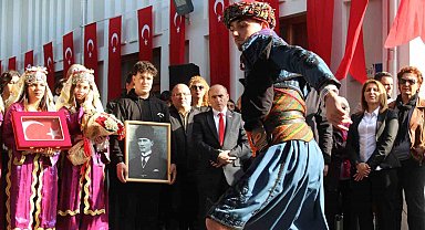 Atatürk'ün Aydın'a gelişi törenle kutlandı