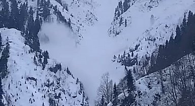 Ayder Yaylası'nda çığ düştü