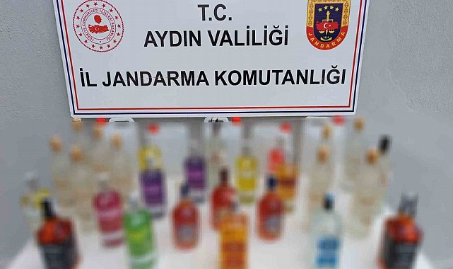 Aydın'da jandarma ekiplerinden kaçak içki operasyonu