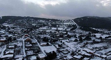 Aydos Ormanı'nda kartpostallık görüntüler havadan görüntülendi