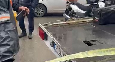 Aynasını kıran motokuryenin üzerine aracını sürdü: O anlar kamerada