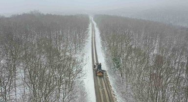 Balıkesir Büyükşehir'den kar nöbeti