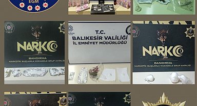 Balıkesir polisi uyuşturucu tacirlerine göz açtırmıyor: 10 gözaltı