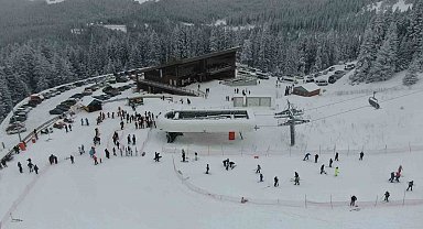 Batı Karadeniz'in en uzun pistinde kayak keyfi